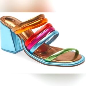 Farm Rio Luxury Rainbow Sandals